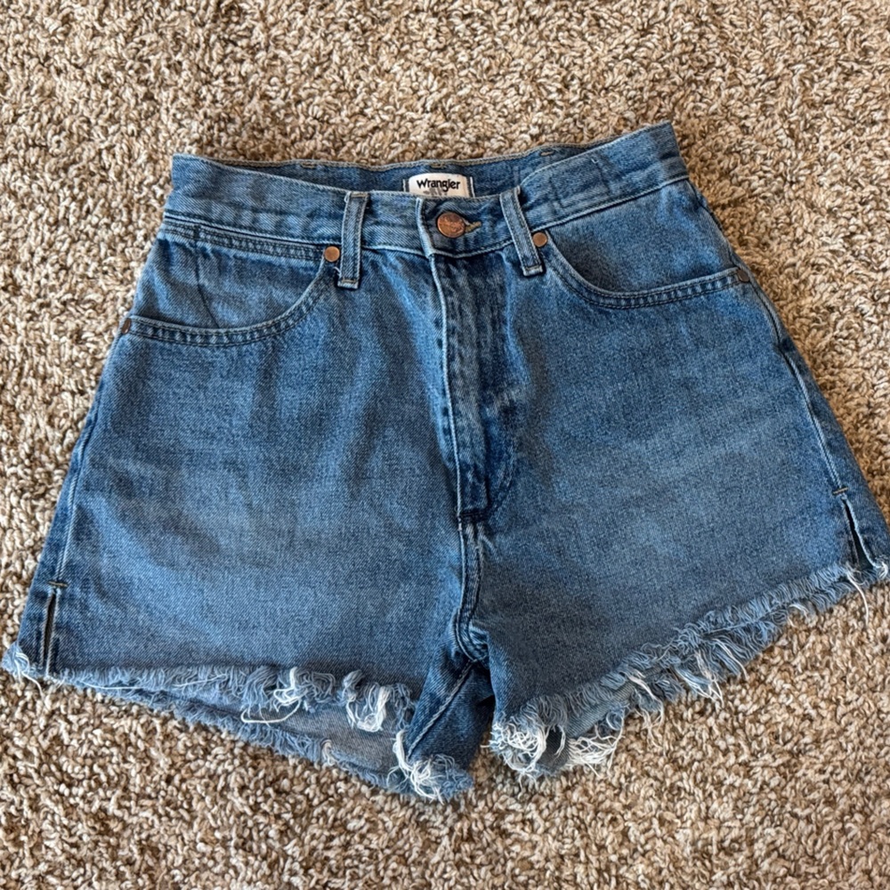 Wrangler Blue Denim Women Shorts